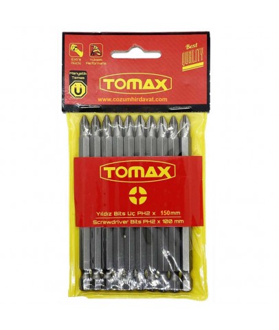 Tomax Ph2 X 150 MM Bits Vidalama Yıldız Matkap Ucu 10'lu